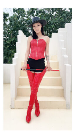90% new in stock OBL-S-2525 size 38 red non-stretch mirror patent leather 11cm small pointed shell boots